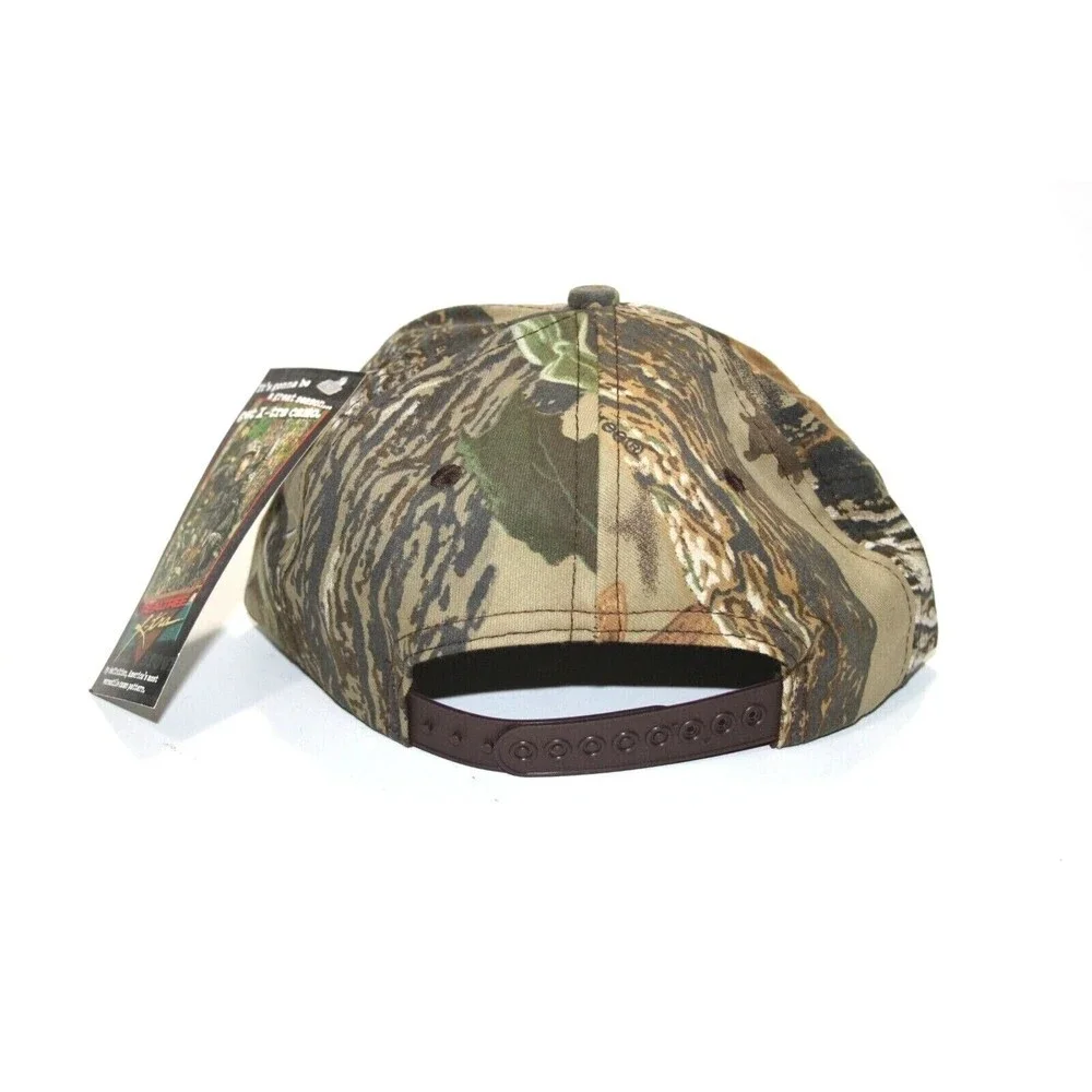 New Miller High Life Beer Leather Patch Realtree Camouflage Adjustable Hat Cap
